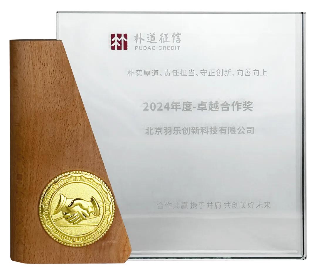 羽乐科技荣获“卓越合作奖”，与朴道征信共同推动数字金融高质量发展