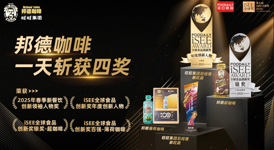 邦德咖啡斩获四奖，2025年创博会诠释硬核实力